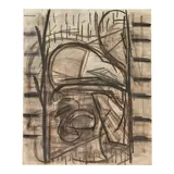 John Walker, Untitled 1977-78, pastel and charcoal on paper
