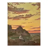 Carl E. Wallin, Meditation by the Sea, oil on Masonite