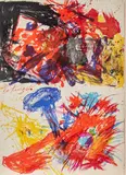 Walasse Ting, I Drunk, from the book My Shit and My Love, 1961, Lithograph in colors on wove paper