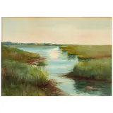 Helen Loomis, A Marsh in Summertime, watercolor on paper