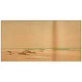 Fred Cozzens, A Sandy Beach, watercolor on paper