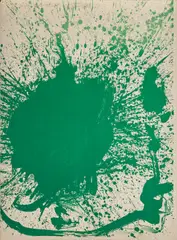 Green Sperm by Walasse Ting, 1961, Color lithograph on Arches paper; numbered, sold Aug 2025
