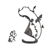 Lee Tribe, Pair of Steel Sculptures:, Untitled (Small Open Sculpture)