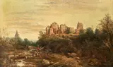 Ra Henry Woods, Fountains Abbey, oil on canvas