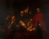 Louis Gallait, The Oath of Vargas, oil on panel