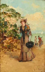 Ricardo, The Morning Walk, oil on panel