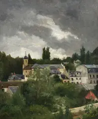 Stanislas Lépine, Vue de Château-Thierry, circa 1880-85, oil on canvas