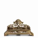 19th Century by French Gilt Bronze Double Inkwell & Inkstand, offered Jul 2025