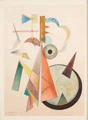 Anthony La Paglia, Untitled (A Geometric Abstract), 1951, watercolor on paper
