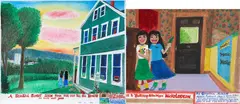Gayleen Aiken, Two Oils on Canvasboard, Buttercup and Gawleen Raimbilli Dance To "Buttercup Nelson Wigen"