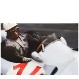 Jesse Alexander, Stirling Moss in Mercedes Benz W196, Grand Prix of Belgium, Francorchamps, 1955, Inkjet print
