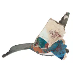 Wine, Untitled (bird in flight), mixed media on wood