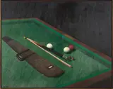 Robert Kipniss, Billiards Table, oil on canvas