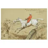 Basil James Nightingale, 'Whoooop!', offered together with another sporting work on paper by the same hand