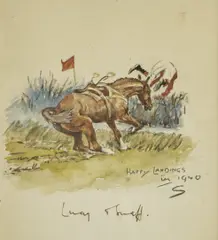 A collection of nine prints, each variously inscribed by the artist by 'Snaffles' Charlie Johnson Payne, prints with pencil inscriptions, sold Dec 2025