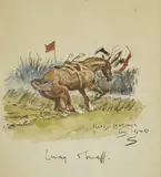 'Snaffles' Charlie Johnson Payne, A collection of nine prints, each variously inscribed by the artist, prints with pencil inscriptions