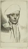 The Basque boy, Cypriano by Gerald Leslie Brockhurst Ra Rp Re, etching, offered Dec 2025