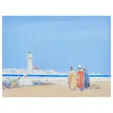 Dudley Hardy, On the North African coast, watercolour and gouache