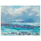 Mary Armour Rsa Rsw, 'Blowy day on the Clyde', oil on canvas