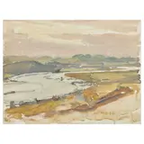 James Paterson Prsw Rsa Rws, Kippford, oil on canvas board