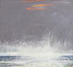 John Houston Obe Rsa Rsw Rgi Ssa, 'Sea at Dusk', oil on canvas