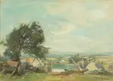 Carrick Village by Sir James Lawton Wingate Rsa, oil on canvas, sold Sep 2025