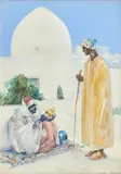 Dudley Hardy, The Gourd and Pilgrim, gouache and watercolour