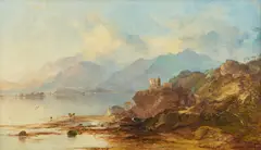 Horatio McCulloch Rsa, Loch Duich and the Ruin of Eilan Donan, oil on canvas