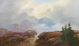 George Blackie Sticks, The Gathering Storm  - Cairngorms, oil on canvas