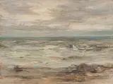 A Storm, Machrihanish by Sir James Lawton Wingate Rsa, oil on canvas, sold Sep 2025