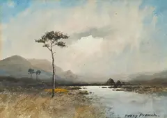 In Ould Donegal by William Percy French, watercolour, sold Sep 2025