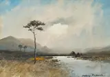In Ould Donegal by William Percy French, watercolour, sold Sep 2025
