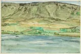 Hills behind Gladhouse by Sir William George Gillies Cbe Lld Rsa Pprsw Ra, watercolour and pencil, sold Sep 2025