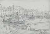 Anstruther by Sir William George Gillies Cbe Lld Rsa Pprsw Ra, pencil, sold Sep 2025