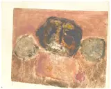 Pat Douthwaite, Figure and trees, monotype