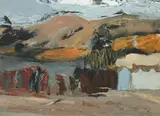 Mardi Barrie Rsw, October Hills, oil on board