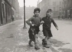 Bert Hardy, Gorbals Boys, artist's stamp (verso), and inscribed and dated in pencil 'Gorbals jan 31. 1948' (verso)