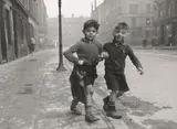 Bert Hardy, Gorbals Boys, artist's stamp (verso), and inscribed and dated in pencil 'Gorbals jan 31. 1948' (verso)