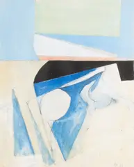 Adrian Heath, Abstract, mixed media on card