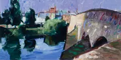 Joe Hargan, Lady Bridge, Dumfries, oil on canvas