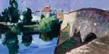 Joe Hargan, Lady Bridge, Dumfries, oil on canvas