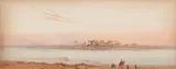 'Ruins at Luxor' by Augustus Osborne Lamplough, A.R.A., R.W.S, watercolour, sold Jun 2025