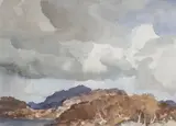 Sir William Russell Flint, Ra, Prws, Autumn Clouds, Perthshire, watercolour