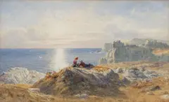 John Mogford, Sunny Moments, Culzean Castle, watercolour