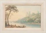 John Varley Ows, Durham Cathedral, watercolour