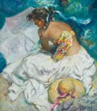 Jose Royo, 'La Musica de Las Olas', oil on canvas
