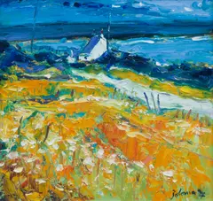 John Lowrie Morrison, 'Old Garden, Muasdale, Kintyre', oil on board