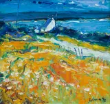 John Lowrie Morrison, 'Old Garden, Muasdale, Kintyre', oil on board