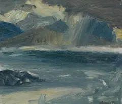 Denis Peploe Rsa, 'Approaching Squall', oil on board