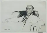 Portrait of David Bone by Sir Muirhead Bone Hrsa Hrws Hariba Hre Llb D Litt, etching, offered Mar 2025